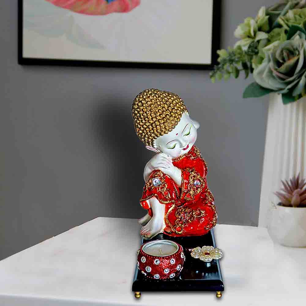 Baby Buddha Showpiece with Tray